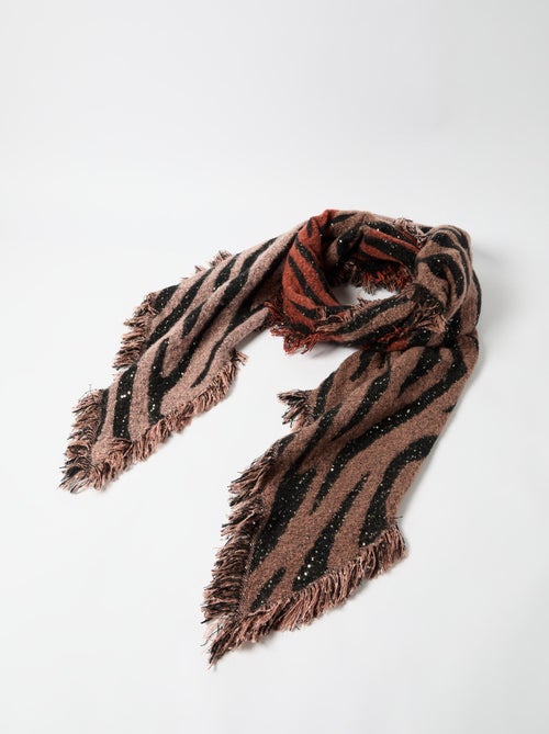 Bufanda con estampado animal, MO Fashion - Kiabi Bufanda con estampado animal, MO Fashion - Kiabi