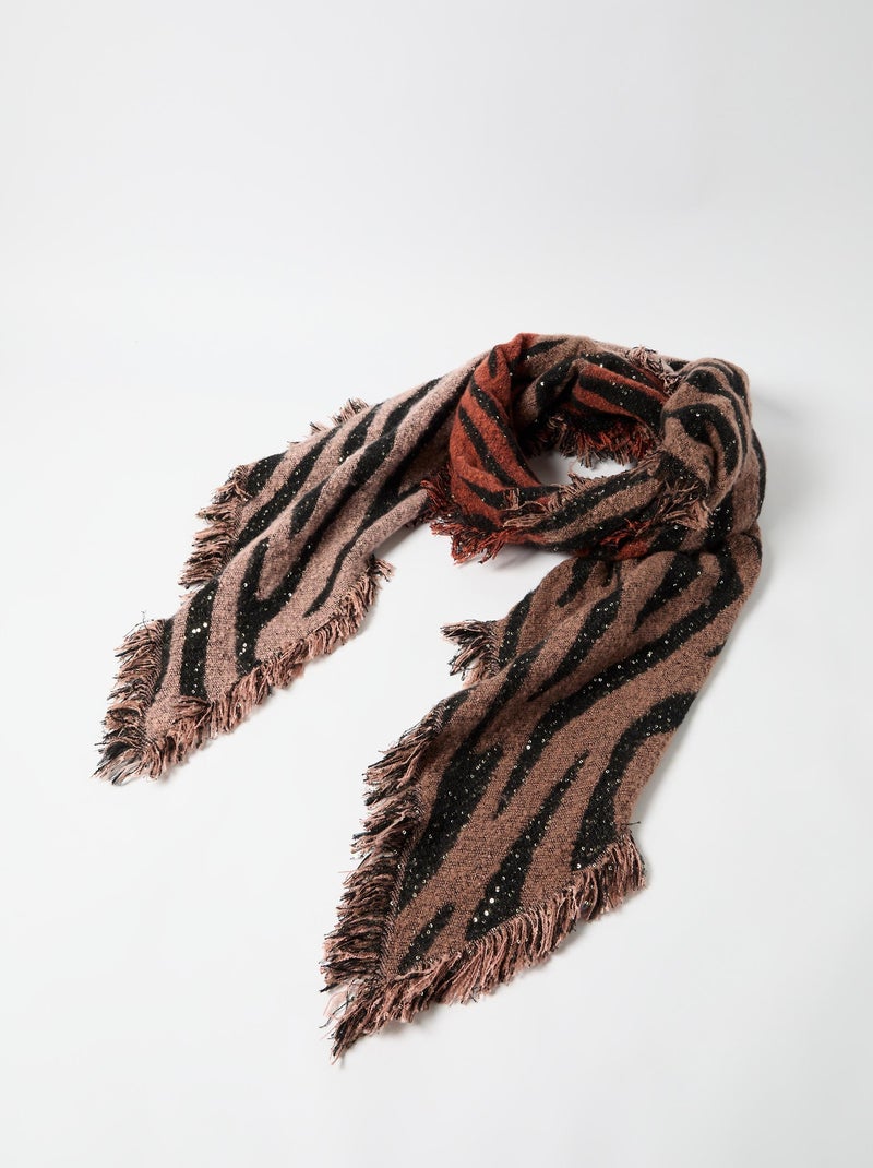 Bufanda con estampado animal, MO Fashion Rosa - Kiabi
