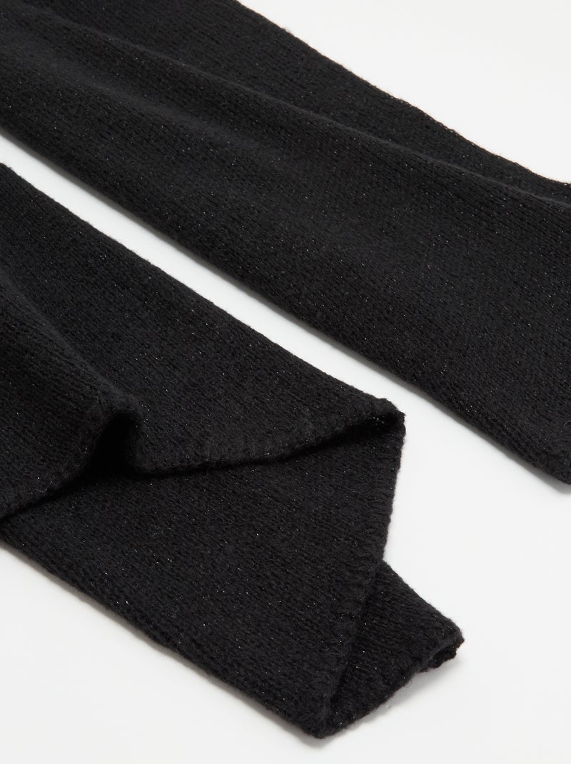 Bufanda con hilos brillantes Negro - Kiabi
