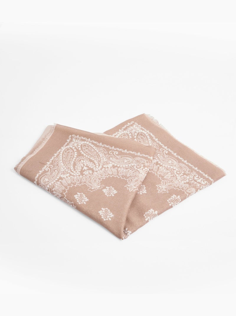 Bufanda cuadrada, patrón de bandana degradado - AFIBEL Beige - Kiabi