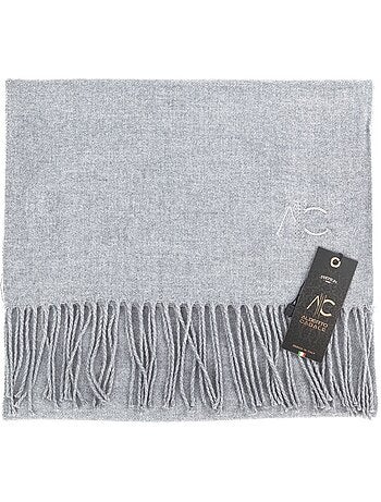 Bufanda de Cachemiraa gris claro Dolce Caldo