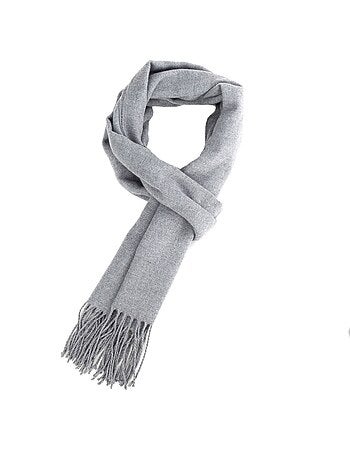 Bufanda de Cachemiraa gris claro Dolce Caldo