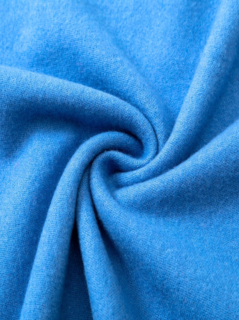 Bufanda de Cachemiraa Recto-Verso Azul - Kiabi