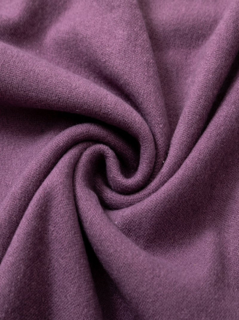 Bufanda de Cachemiraa Recto-Verso Violeta - Kiabi