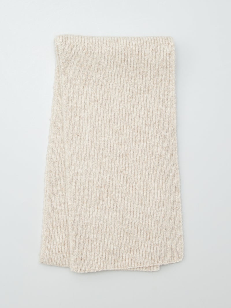 Bufanda de canalé BEIGE - Kiabi