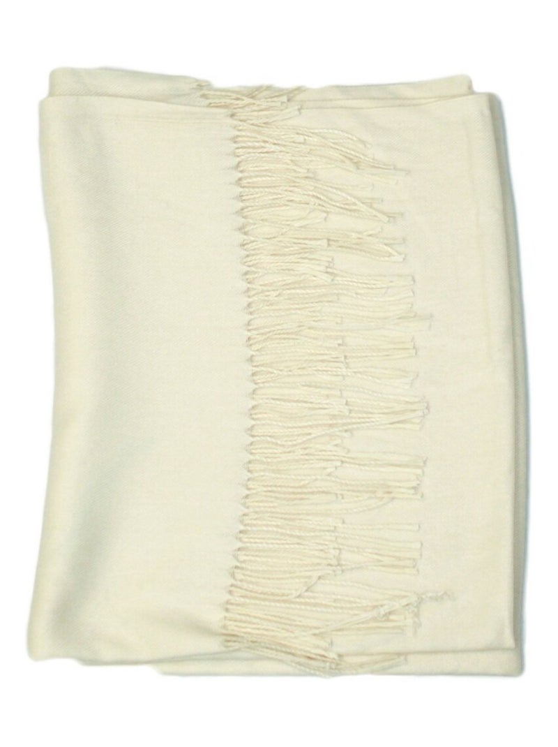 Bufanda de lana lisa Kebello Blanco - Kiabi