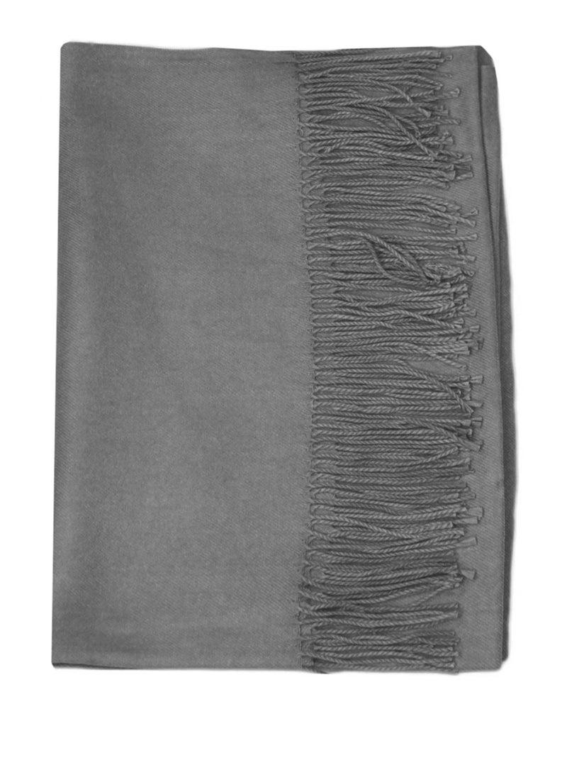 Bufanda de lana lisa Kebello Gris - Kiabi