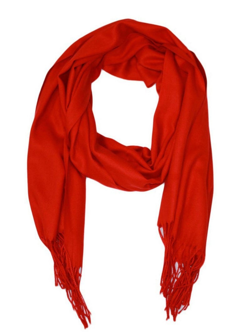Bufanda de lana lisa Kebello Rojo - Kiabi