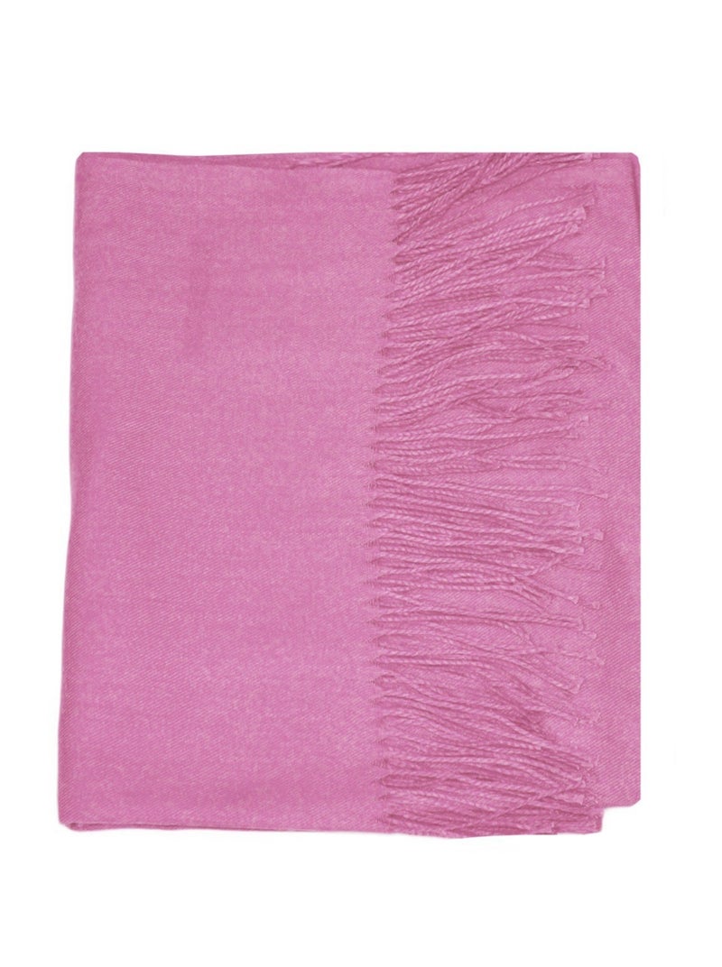 Bufanda de lana lisa Kebello Rosa - Kiabi