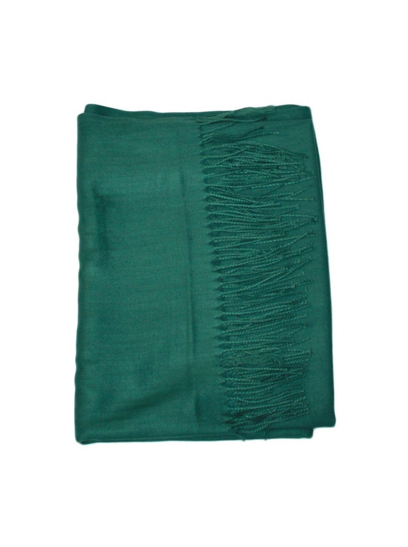 Bufanda de lana lisa Kebello Verde - Kiabi