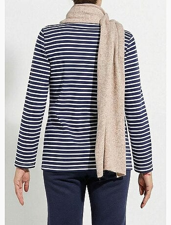 Bufanda de punto cálida con lana - Afibel