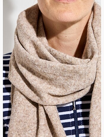 Bufanda de punto cálida con lana - Afibel