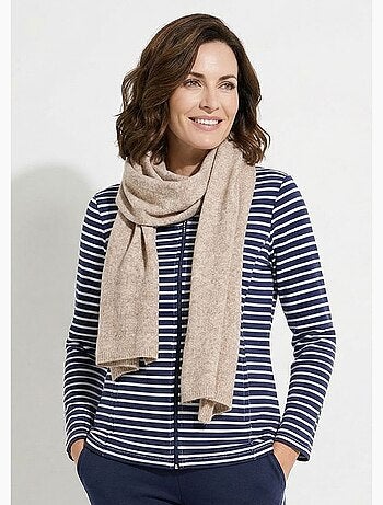 Bufanda de punto cálida con lana