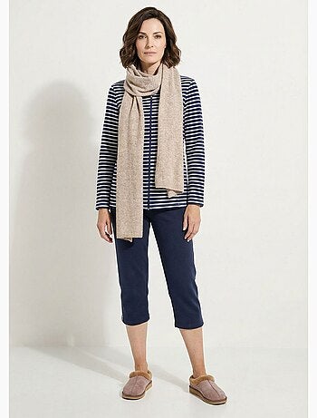 Bufanda de punto cálida con lana