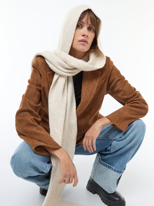 Bufanda de punto con capucha integrada - Kiabi