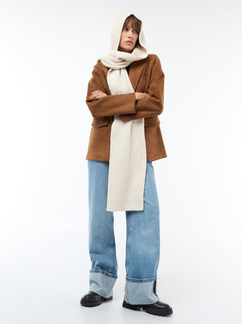 Bufanda de punto con capucha integrada - Kiabi