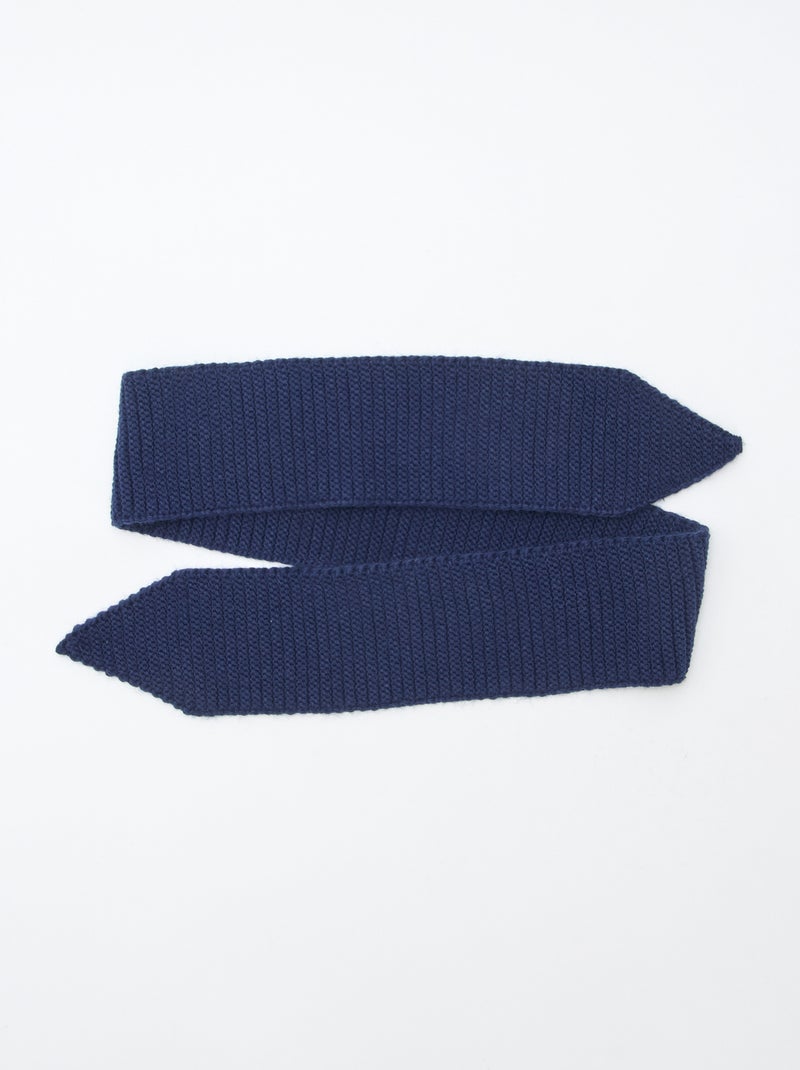 Bufanda de punto grueso formato fular Azul - Kiabi