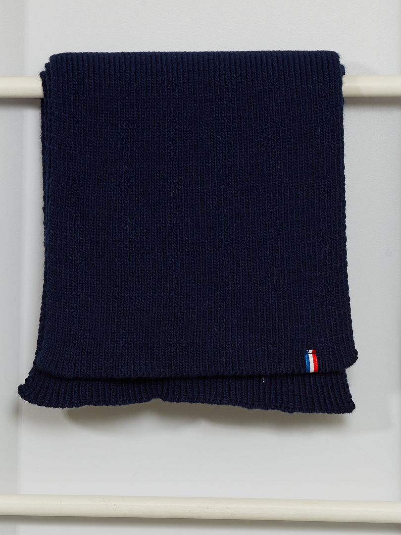 Bufanda de punto made in France azul - Kiabi