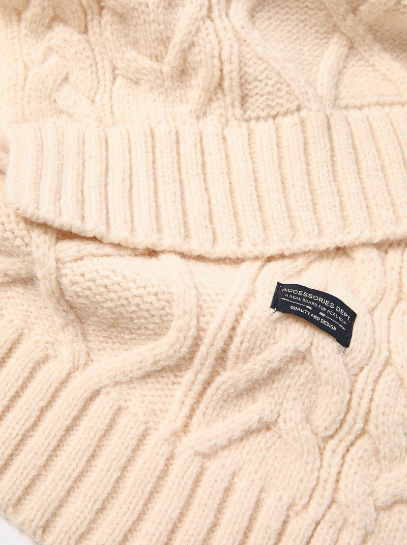 Bufanda de punto, MO Fashion Beige - Kiabi