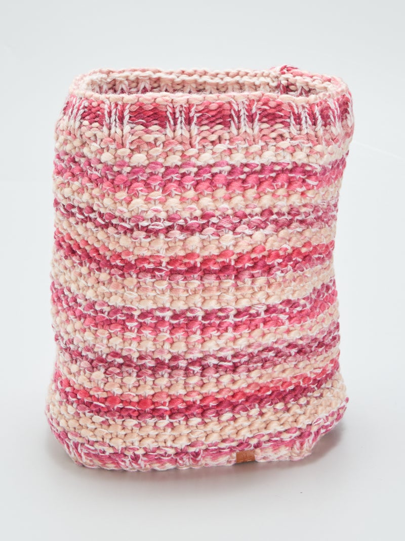 Bufanda de punto torcido ROSA - Kiabi