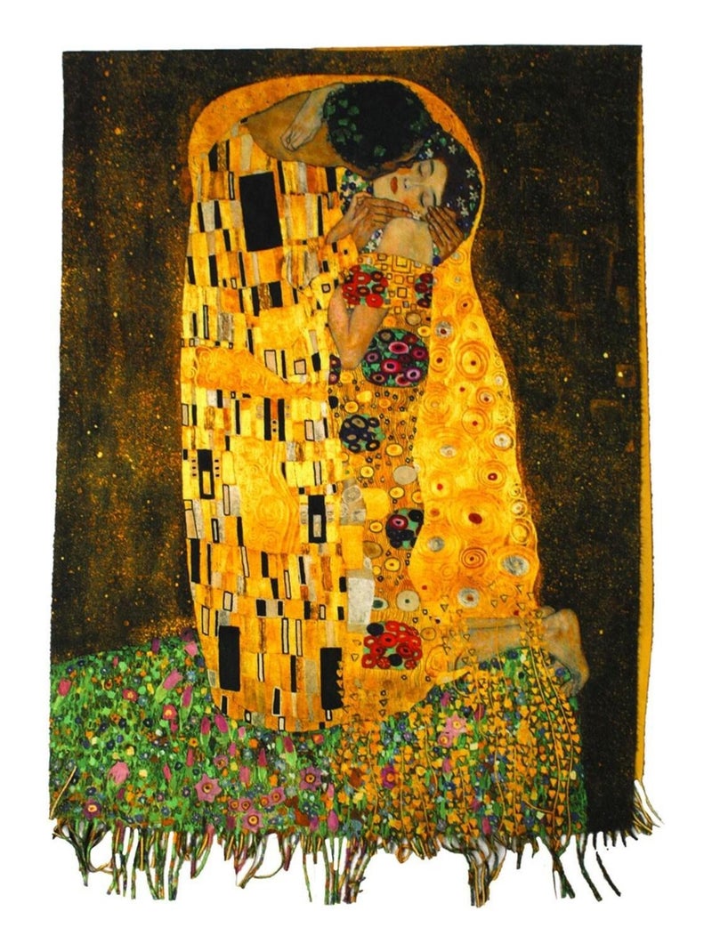 Bufanda "El beso" de Klimt Kebello Amarillo - Kiabi