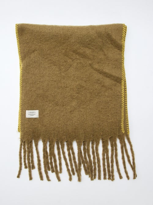 Bufanda grande suave con flecos - Kiabi