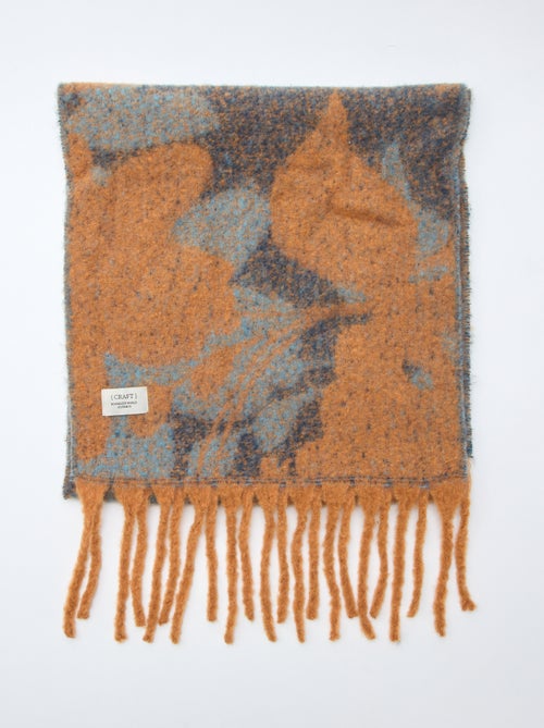 Bufanda grande suave con flecos - Kiabi