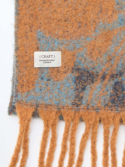 Bufanda grande suave con flecos - Kiabi