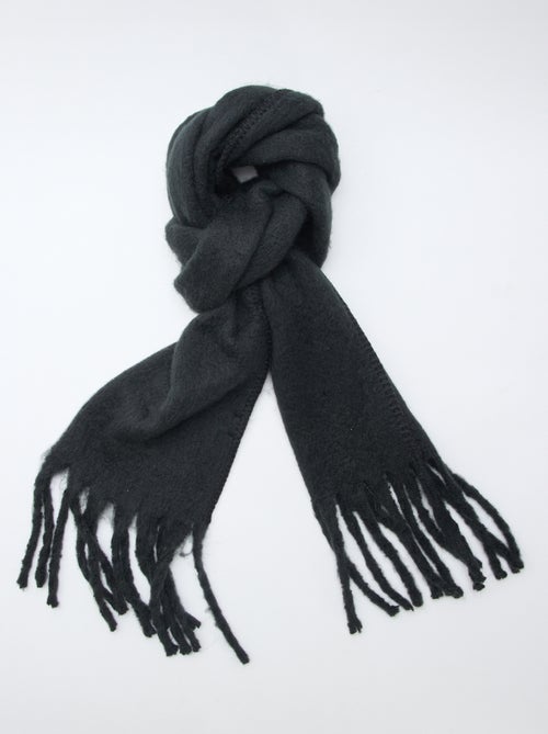 Bufanda grande suave con flecos - Kiabi