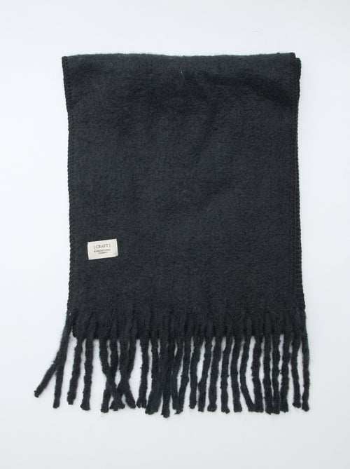 Bufanda grande suave con flecos - Kiabi