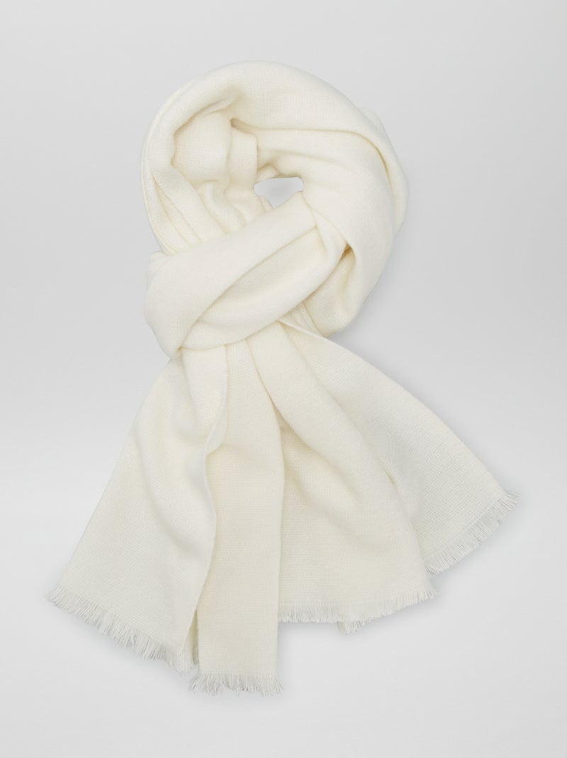 Bufanda grande tacto suave BEIGE - Kiabi