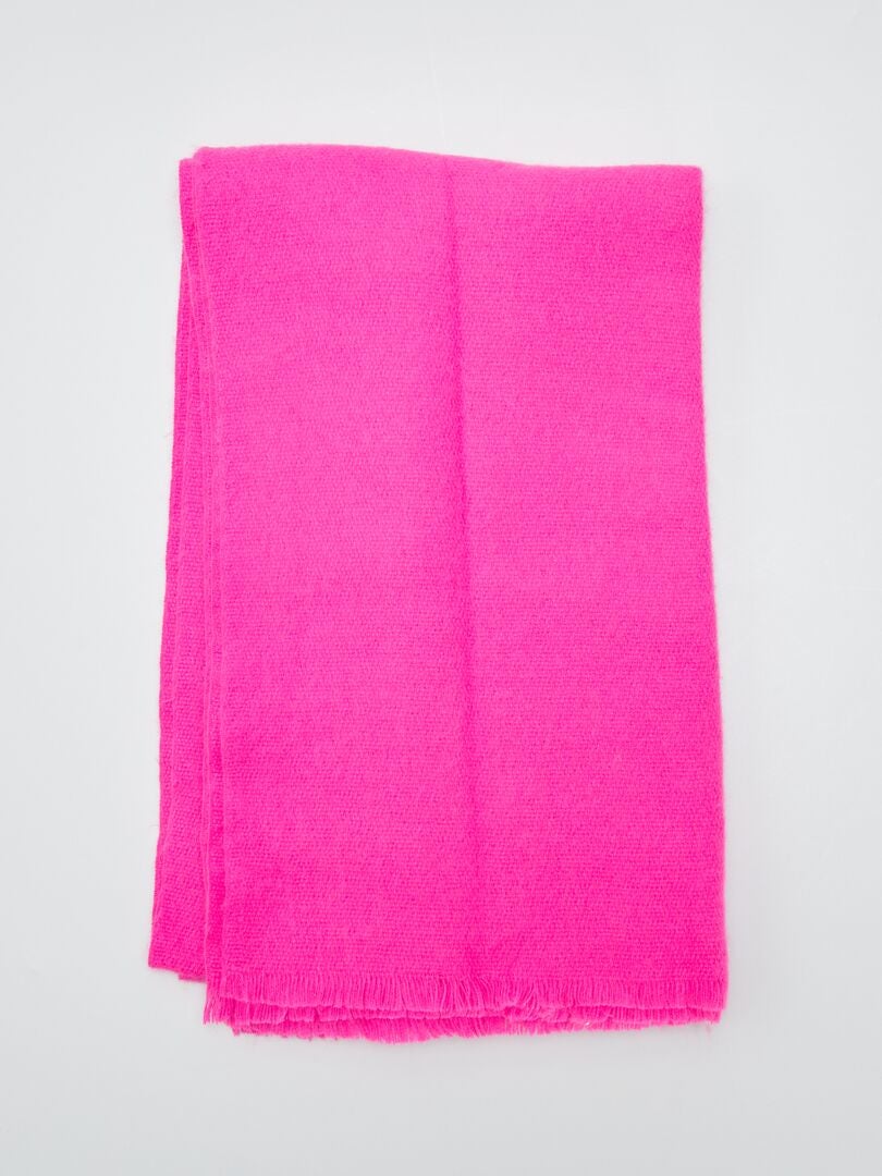 Bufanda grande tacto suave ROSA - Kiabi