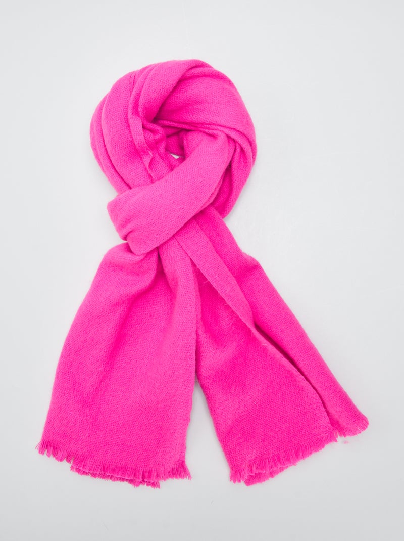 Bufanda grande tacto suave ROSA - Kiabi