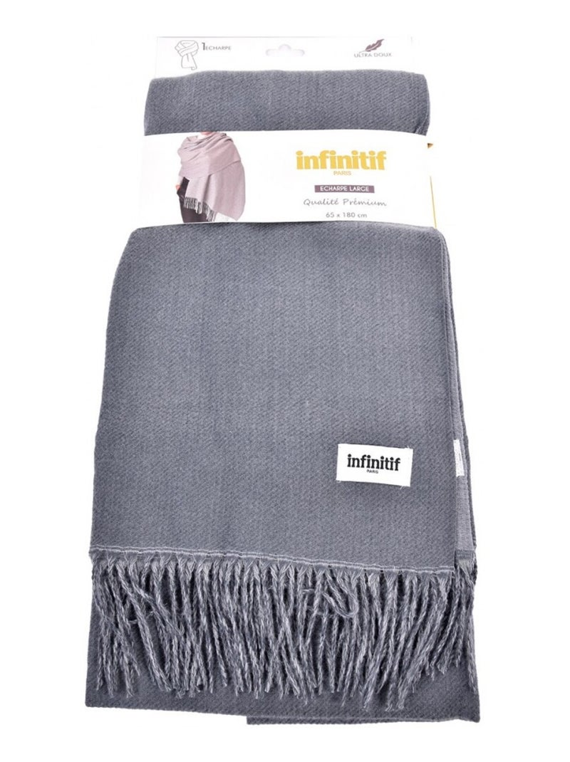 Bufanda Mujer INFINITIF 60X180CM Gris - Kiabi