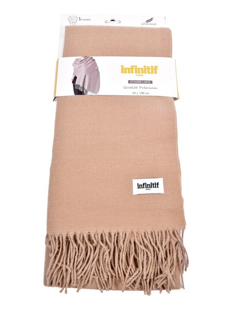 Bufanda Mujer INFINITIF 60X180CM Taupe - Kiabi