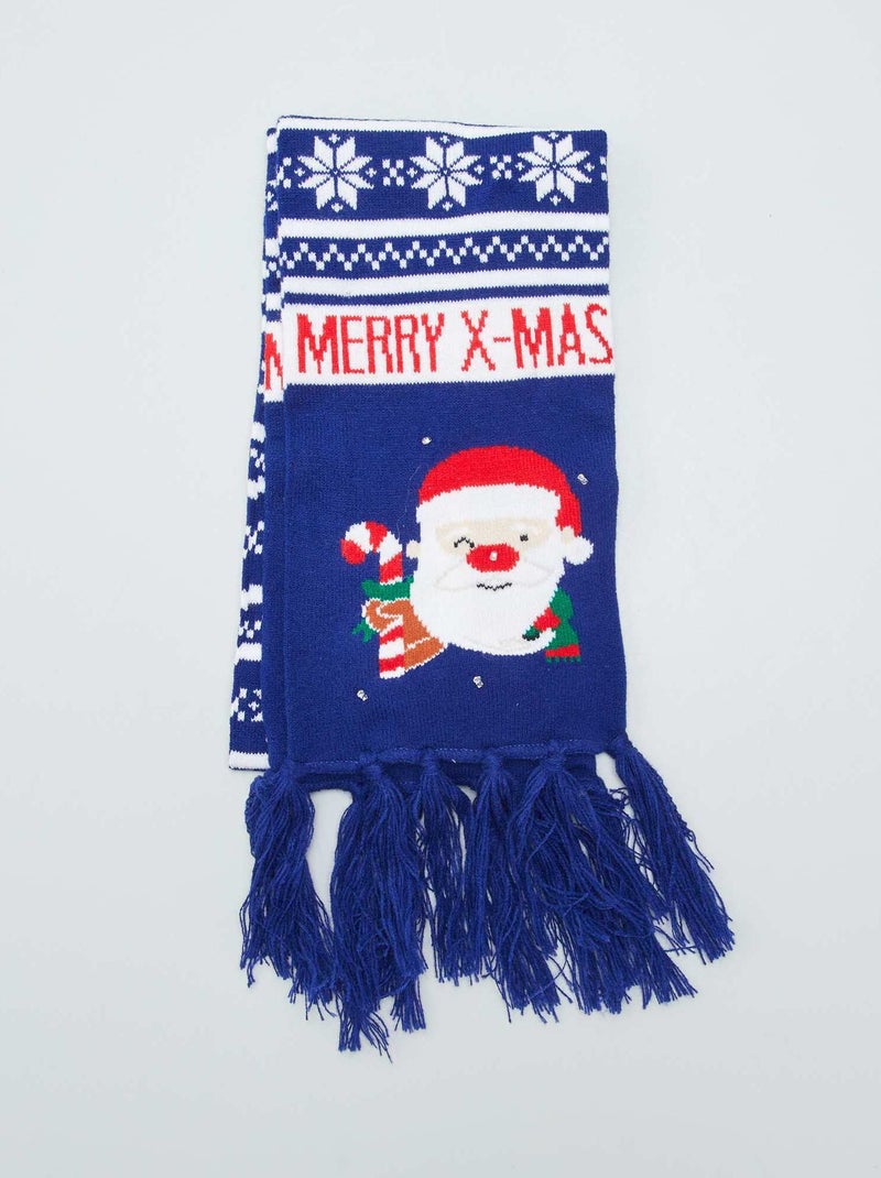 Bufanda Navidad AZUL - Kiabi