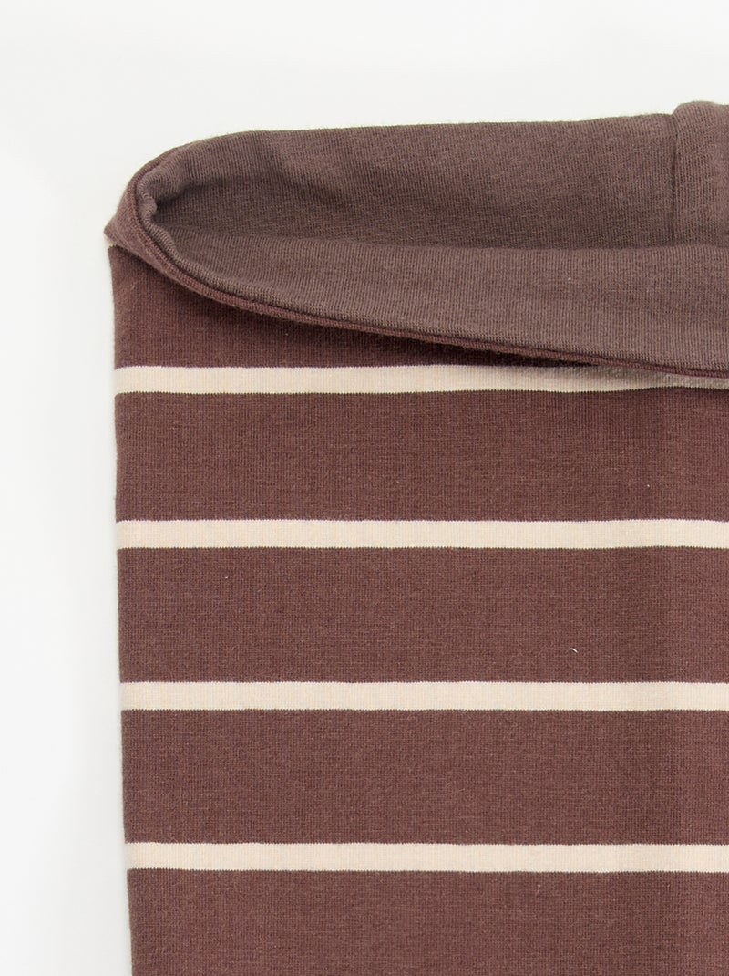 Bufanda reversible fácil de poner Marron - Kiabi