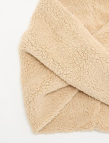 Bufanda snood efecto borreguito