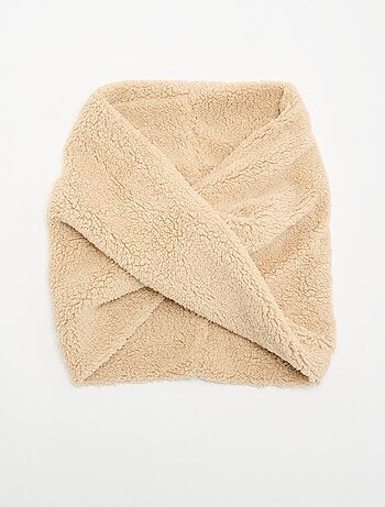 Bufanda snood efecto borreguito