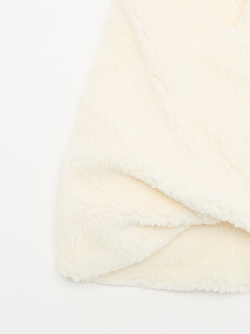 Bufanda snood efecto borreguito Blanco - Kiabi