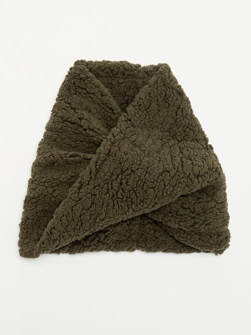 Bufanda snood efecto borreguito - Kiabi