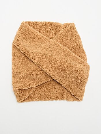 Bufanda snood efecto borreguito