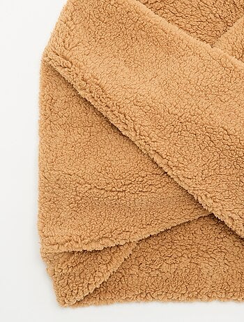 Bufanda snood efecto borreguito