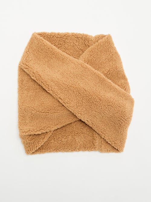 Bufanda snood efecto borreguito - Kiabi