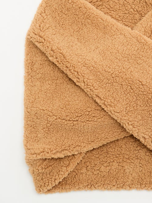 Bufanda snood efecto borreguito - Kiabi