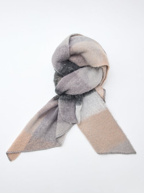 Bufanda suave de cuadros - Kiabi