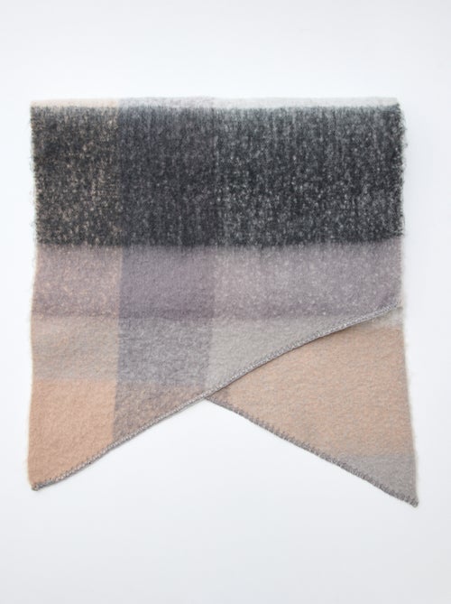 Bufanda suave de cuadros - Kiabi