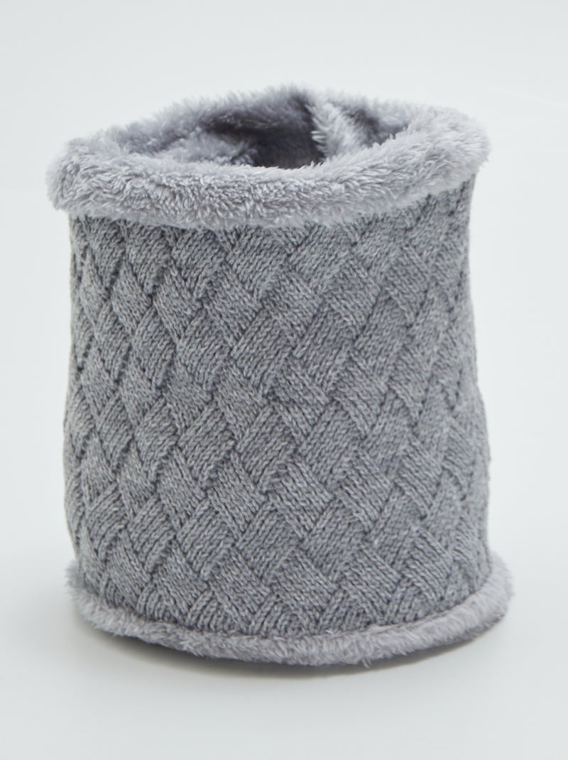 Bufanda tipo braga polar Gris - Kiabi