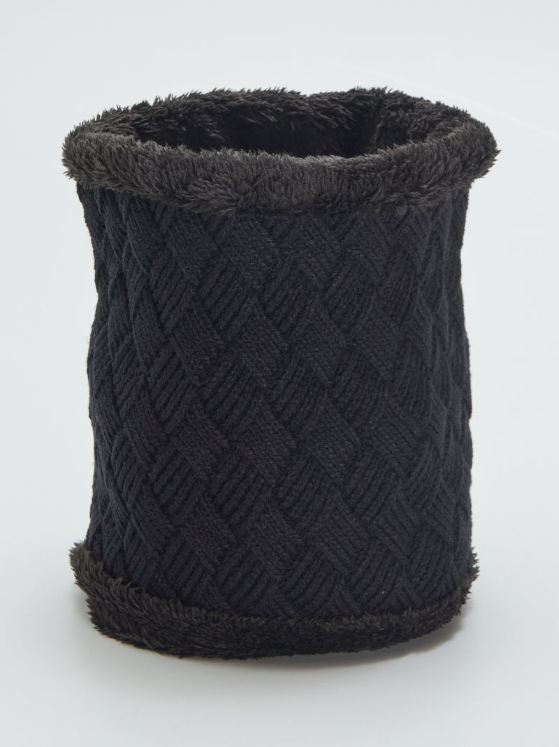 Bufanda tipo braga polar Negro - Kiabi