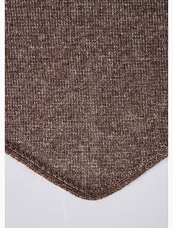 Bufanda triangular cálida con lana